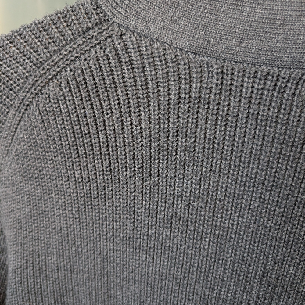 Banana Republic Washable Merino Blend Gray Button-Up Cardigan - Large - Picture 7 of 10